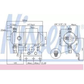 Осушитель системы кондиционирования Nissens 95521 фото