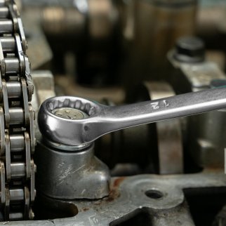 Ключ комбинированный 12 мм, CrV, матовый хром// STELS фото 7