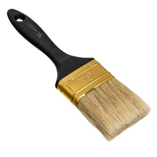 Кисть плоская Профи 2,5&quot;, натуральная щетина, пластмассовая ручка MATRIX фото