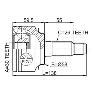ШРУС наружный FEBEST 0310-FD фото 2
