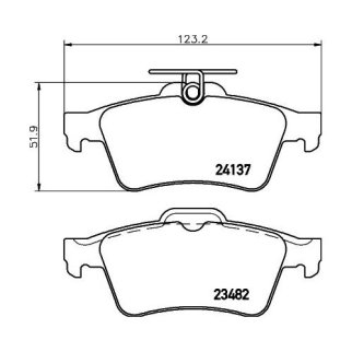Колодки тормозные задние дисковые к-кт TRIALLI PF 1093 фото 2