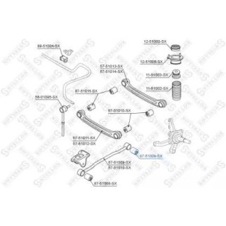 87-51009-SX_сайлентблок зад. продол. рычага зад.! Hyundai Accent all 99> фото