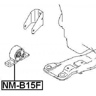 Опора двигателя FEBEST NM-B15F фото 2