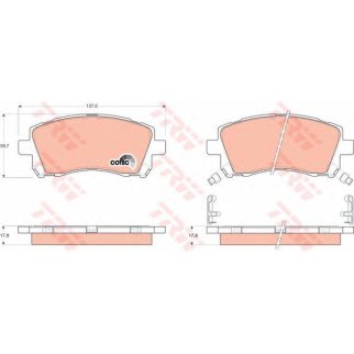 Колодки тормозные передние к-кт TRW GDB3217 фото
