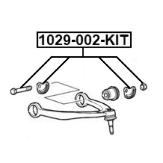 Болт с эксцентриком ремкомплект CADILLAC ESCALADE (2WD) 1999-2017 FEBEST 1029-002-KIT фото 2