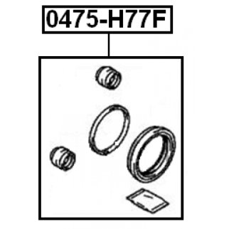 Ремкомплект переднего суппорта MITSUBISHI Pajero Pinin 99-05 FEBEST 0475-H77F фото 2