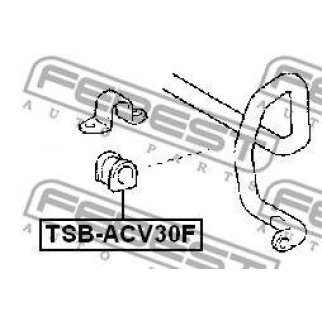 Втулка (сайлентблок) переднего стабилизатора FEBEST TSB-ACV30F фото