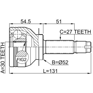 ШРУС наружный FEBEST 0810-B13 фото 2
