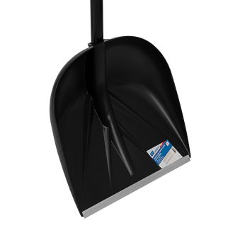 Лопата снеговая пластиковая 385х410х1350мм алюм. черенок Сибртех фото 4