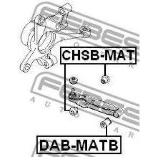 Втулка (сайлентблок) переднего стабилизатора FEBEST CHSB-MAT фото
