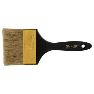 Кисть плоская Профи 4", натуральная щетина, пластмассовая ручка// MATRIX фото 2