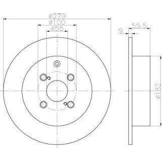 Диск тормозной задний TEXTAR 92126303 фото