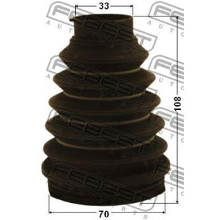 Пыльник шрус внутренний комплект pvc 70x108x33 фото