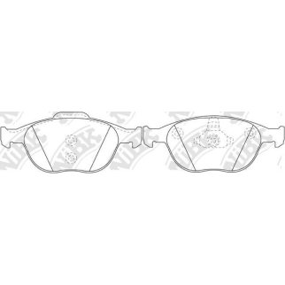 Колодки тормозные передние к-кт NiBK PN0337 фото