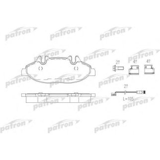 Колодки тормозные PATRON PBP1493 фото