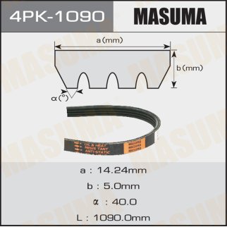 Ремень ручейковый Masuma 4PK-1090 фото