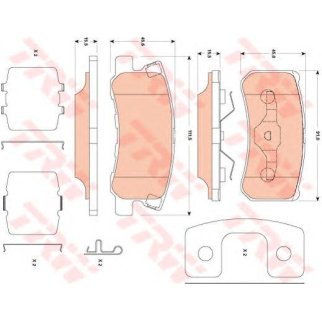 Колодки CHRYSLER CIRRUS кабрио (JS) 2.0 CRD [2007/07-2010/12], фото