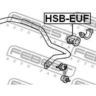 Втулка (сайлентблок) переднего стабилизатора FEBEST HSB-EUF фото