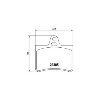 Колодки тормозные задние к-кт Brembo P 61 073 фото