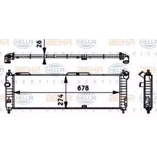 Радиатор основной Hella 8MK 376 713-574 фото
