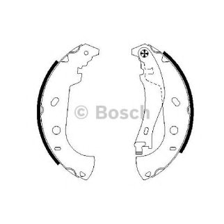 Колодки барабанные к-кт BOSCH 0 986 487 559 фото