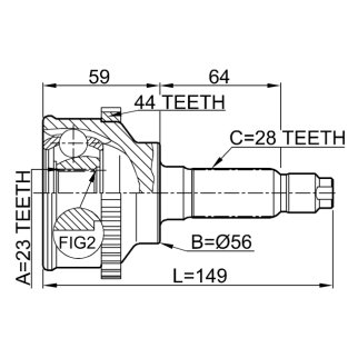 ШРУС наружный FEBEST 0510-018A44 фото 2
