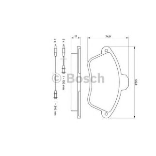 Колодки тормозные BOSCH _0 986 460 951 фото