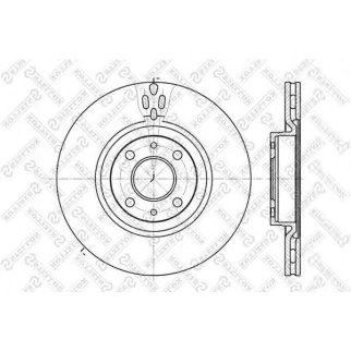6020-9923V-SX_диск тормозной передний! Alfa Romeo 155, Fiat Croma 2.0T/2.5TDi 92> фото