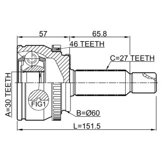 Шрус наружный 30x60x27 фото 2