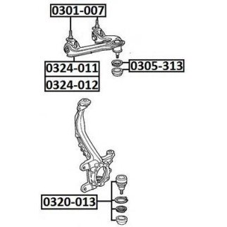 Опора шаровая ASVA 0320-013 фото