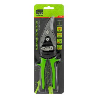 Ножницы по металлу, 250 мм, левый рез, сталь С55,двухкомпонентные рукоятки СИБРТЕХ фото 6