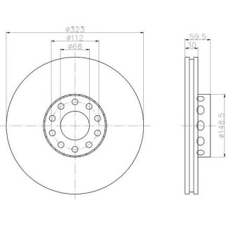 Диск тормозной передний вентилируемый TEXTAR 92098305 фото