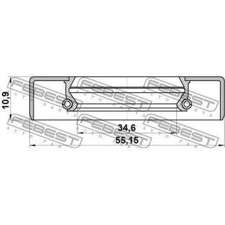 Сальник привода FEBEST 95GDS-36551111X фото