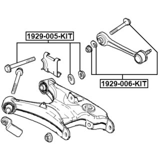 Болт с эксцентриком ремкомплект BMW 2 F87 M2 2014-2017 FEBEST 1929-005-KIT фото 2