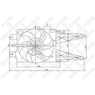 29-99311-SX_вентилятор охлаждения! Fiat Punto 1.2 99> фото