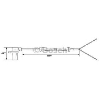 Датчик АБС MERCEDES Vito (W639) колеса переднего BOSCH фото