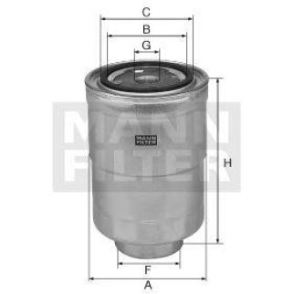 Фильтр топливный MANN FILTER WK 828X фото