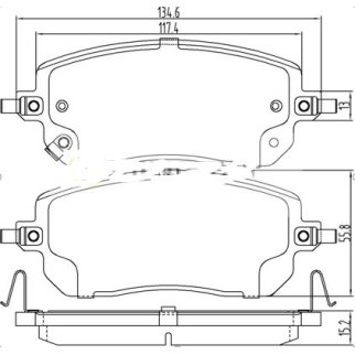 Колодки торм. для а/м Haval Jolion (20-) диск. перед. 2WD (PF 2204) фото 3