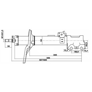Амортизатор передний FEBEST 01664959FR фото 2