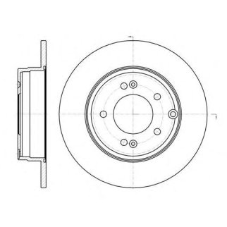 6989.00_диск тормозной задний! Hyundai Sonata V 3.3 05> фото