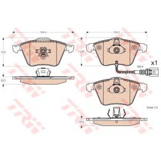 Колодки тормозные дисковые AUDI: A3 03-, A3 Sportback 04-, SEAT: LEON 05-, VW: EOS 06-, GOLF V 03-, PASSAT 05-, PASSAT Variant 05- фото