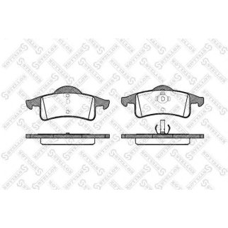 769 000B-SX_колодки дисковые задние! с антискр. пл. Jeep Grand Cherokee 3.1TD/4.0/4.7/2.7CRD 99> фото