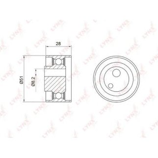Ролик ГРМ LYNXauto PB1058 фото