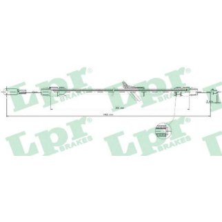 Трос ручного тормоза MERCEDES SPRINTER 06- 1468мм фото