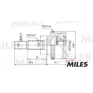 ШРУС NISSAN PRIMERA P11 1.6 96-02 нар. +ABS фото