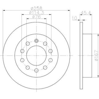 Диск тормозной задний MINTEX MDC1855 фото