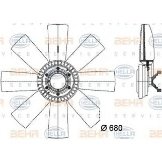 Термомуфта Hella 8MV 376 731-461 фото 3