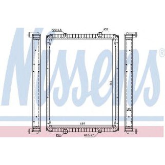 Радиатор основной Nissens 63848A фото