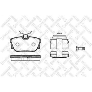 778 010B-SX_колодки дисковые з.! с антискрип. пластинами VW T4 2.5i/2.8i/2.4D фото