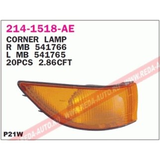 Фонарь указателя поворота лев MITSUBISHI: LANCER 88-92 фото